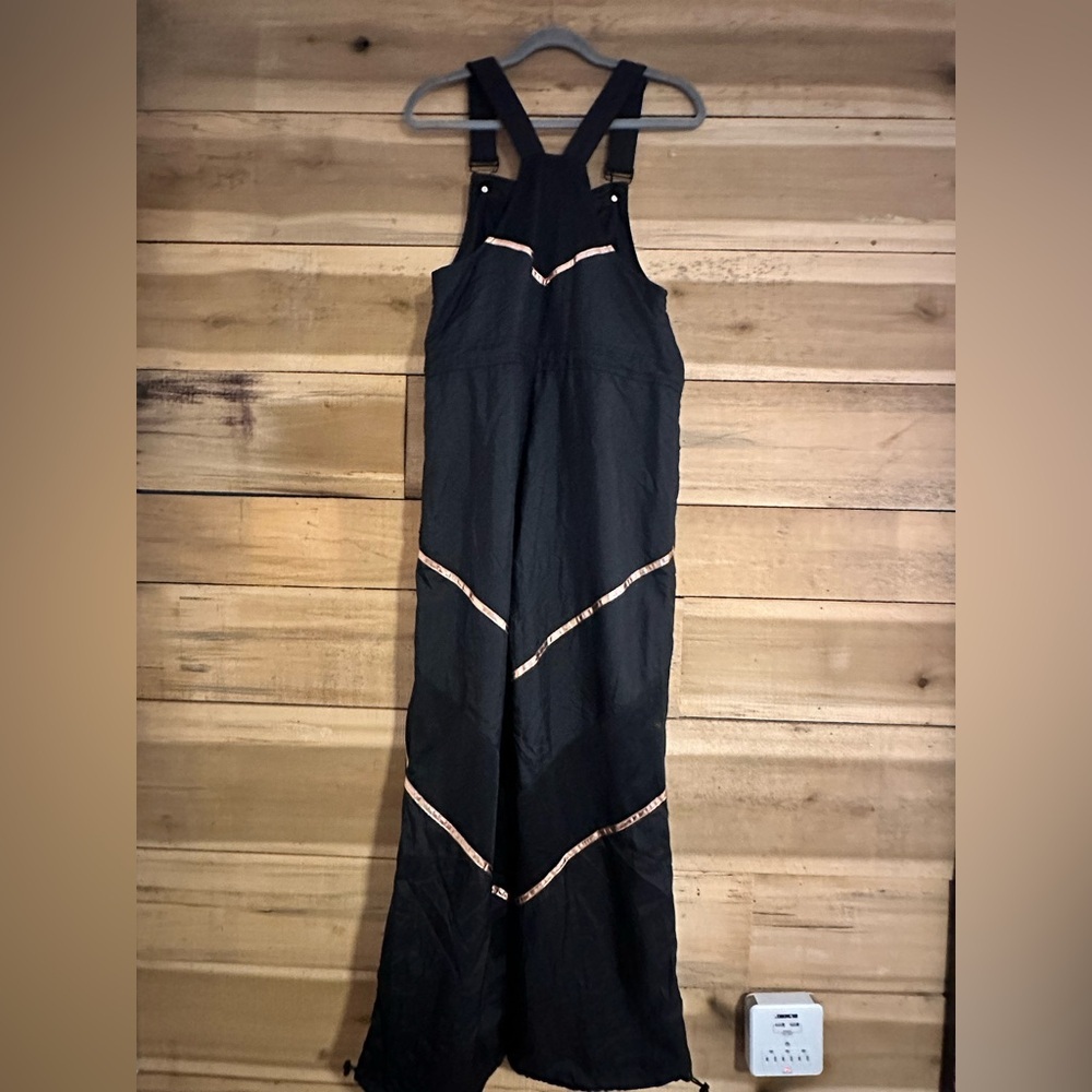 Champion Nylon Mesh Overalls Black And Gold Size Small - Picture 4 of 16
